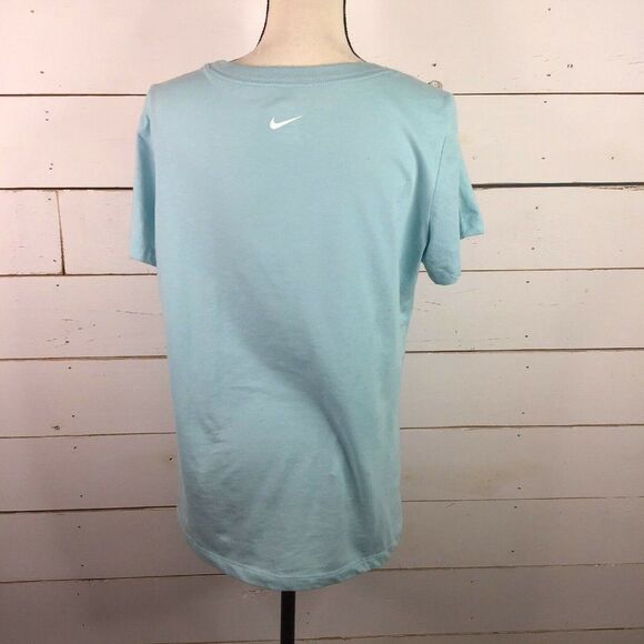 New Nike Dri Fit TShirt Short Sleeve Activewear CQ0258-434 Blue Women's Large - Picture 2 of 6
